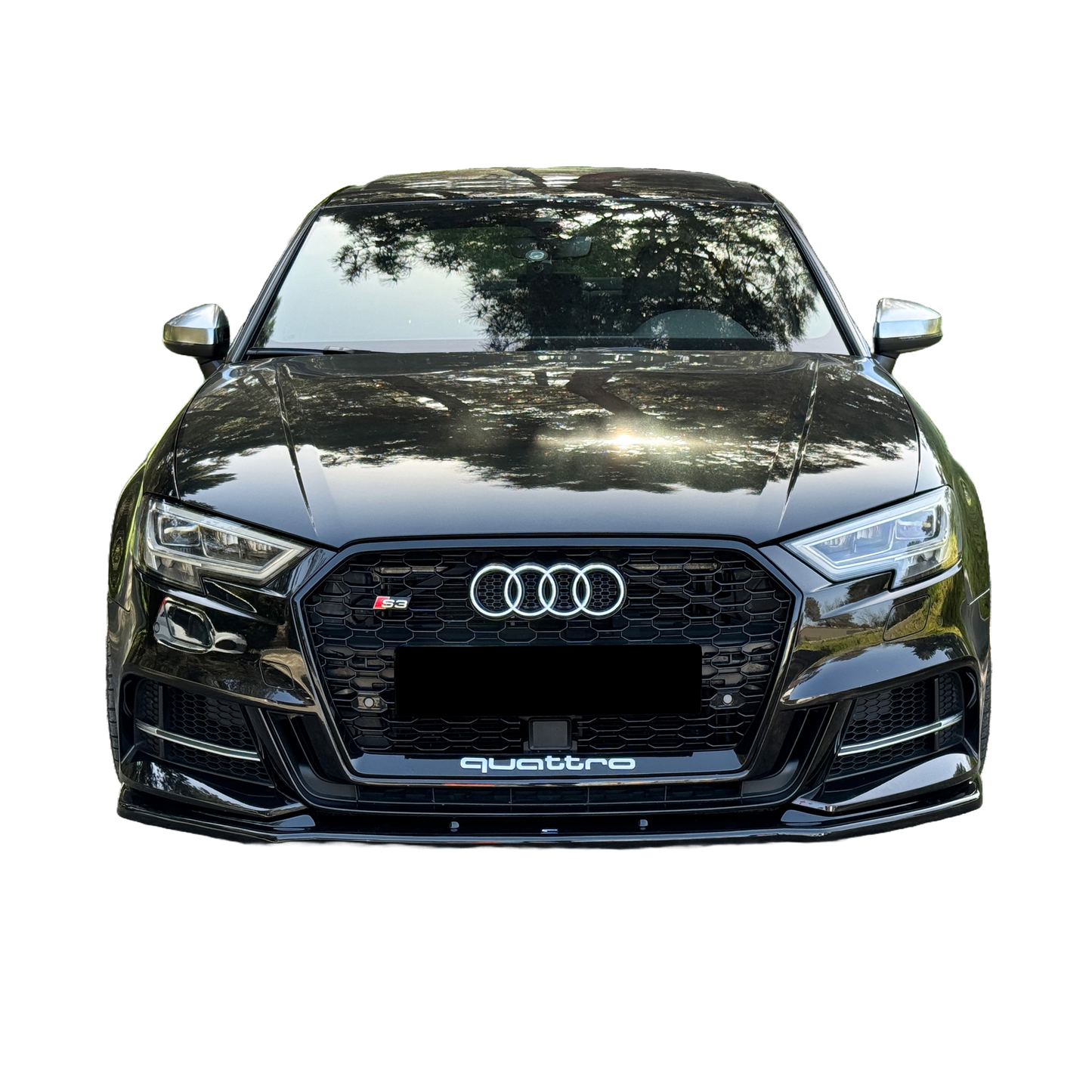 Frontsplitter passend für Audi S3 8V Limousine 2016-2020 mit ABE TÜV Hochglanz Schwarz