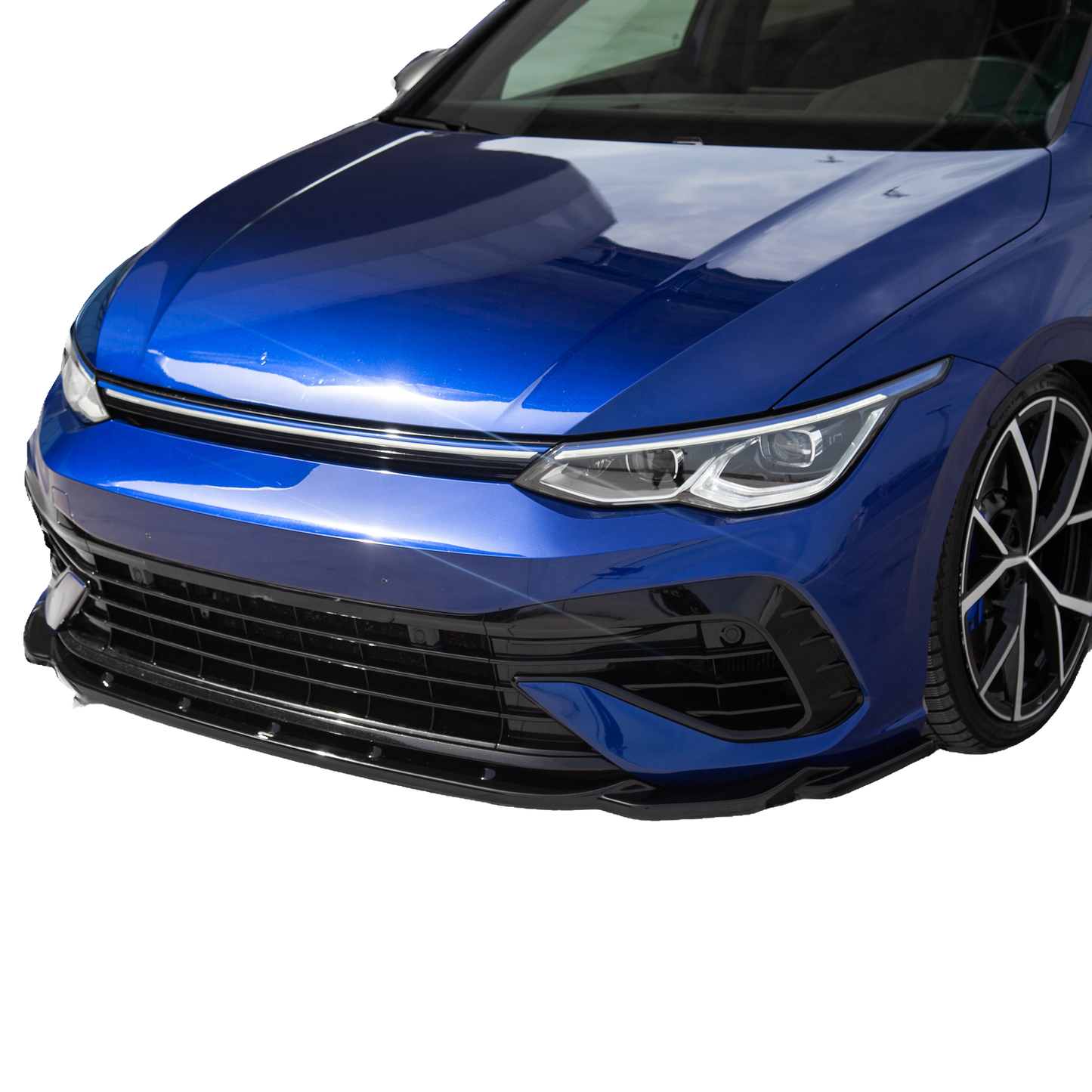 Frontsplitter Hochglanz Schwarz passend für VW Golf MK 8 R 2020-2024 mit ABE TÜV