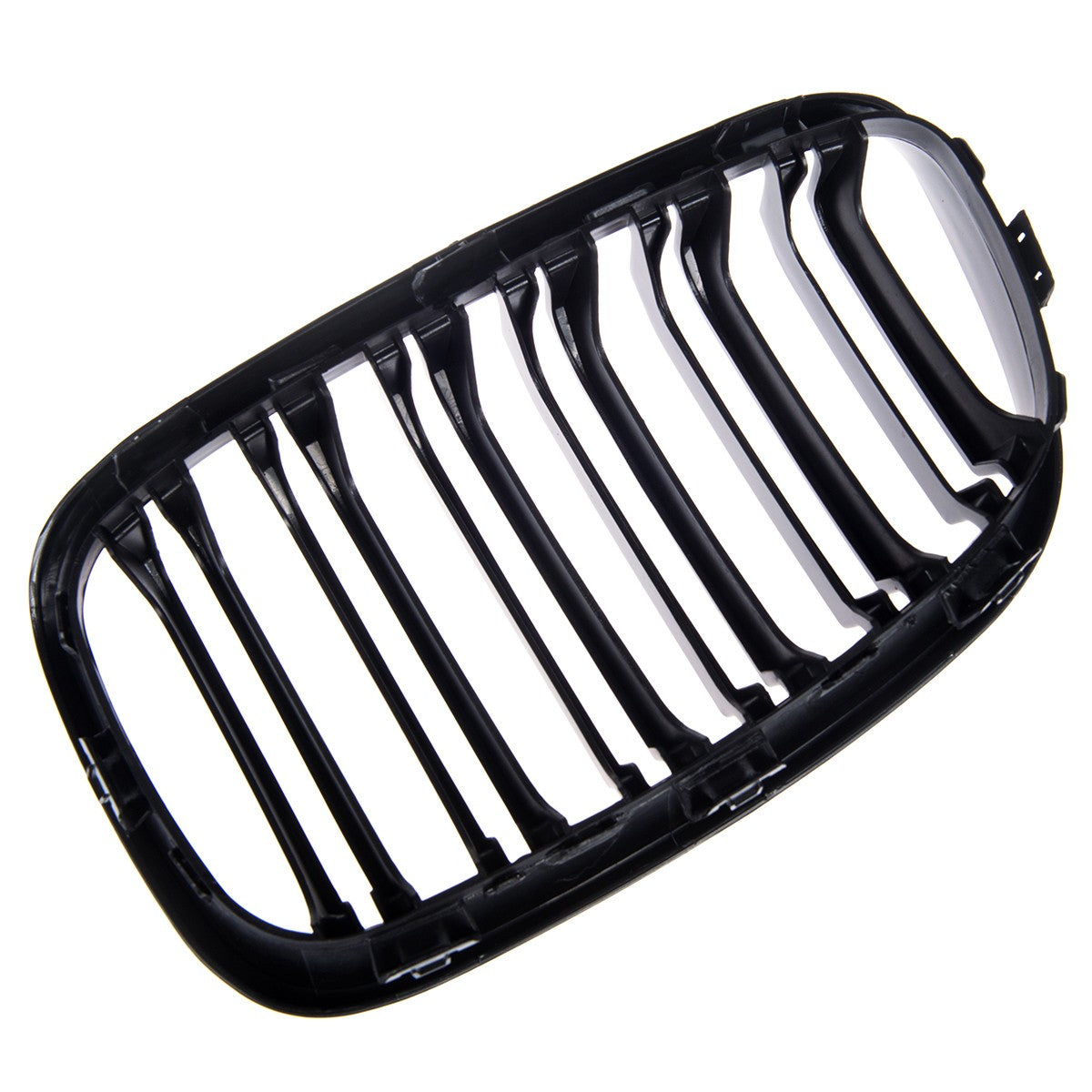 Kühlergrill Doppelstreifen Matt Schwarz passend für BMW 1er F20 F21 2011-2015