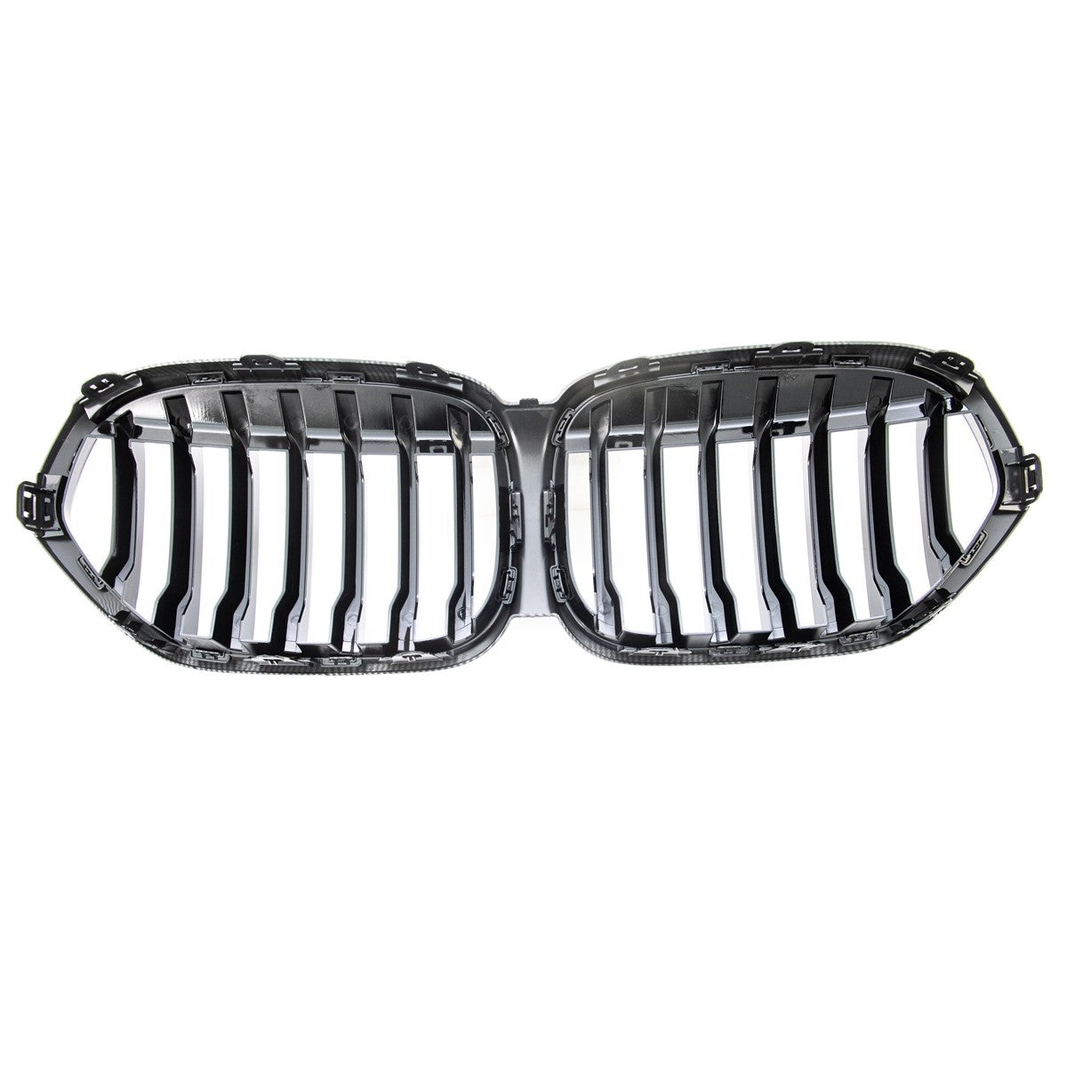 Kühlergrill Carbon-Optik mit einer Linie passend für BMW X1 (F48) 2019-2022