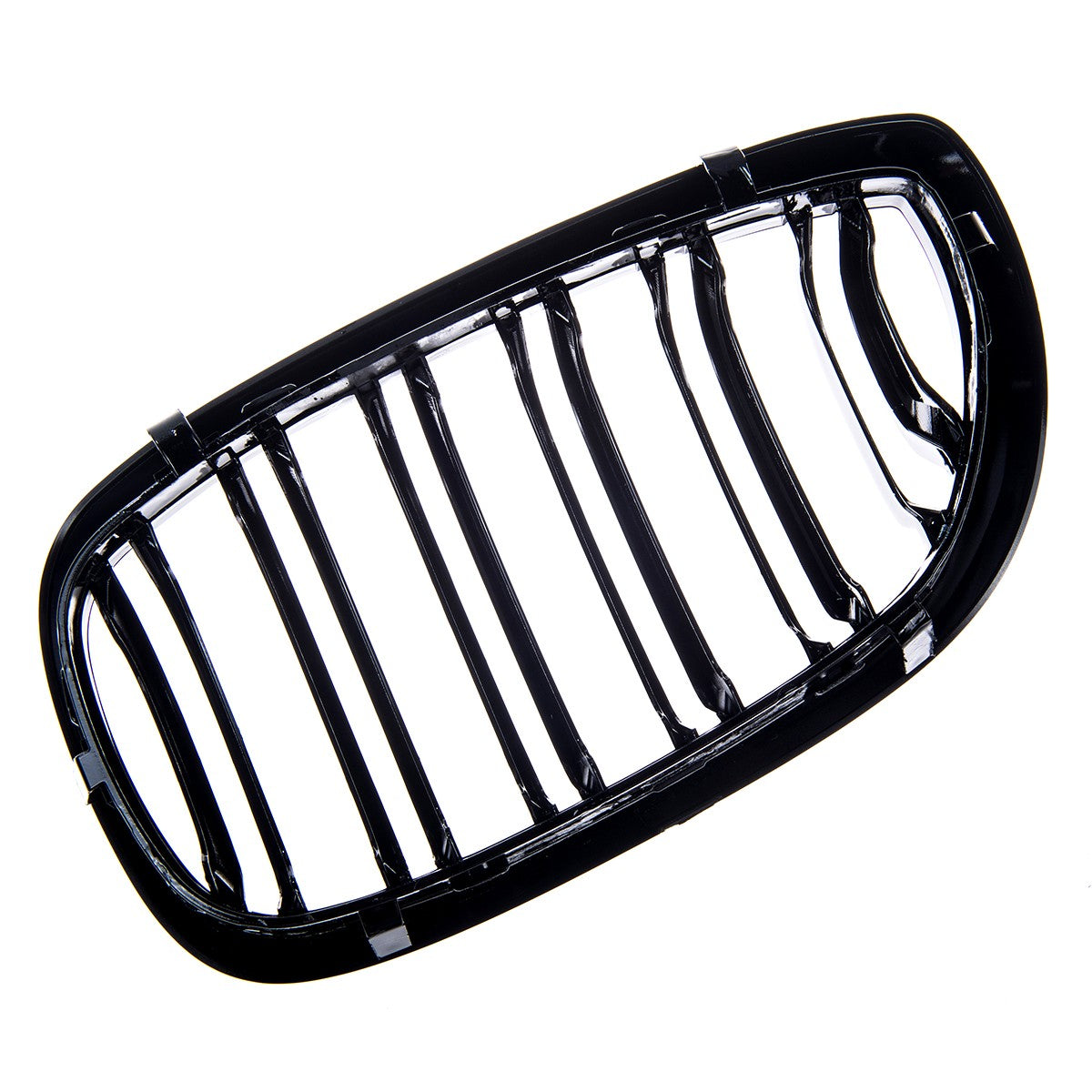 Sportgrill Hochglanz Schwarz Dual Line passend für BMW 3er E46 2003-2007