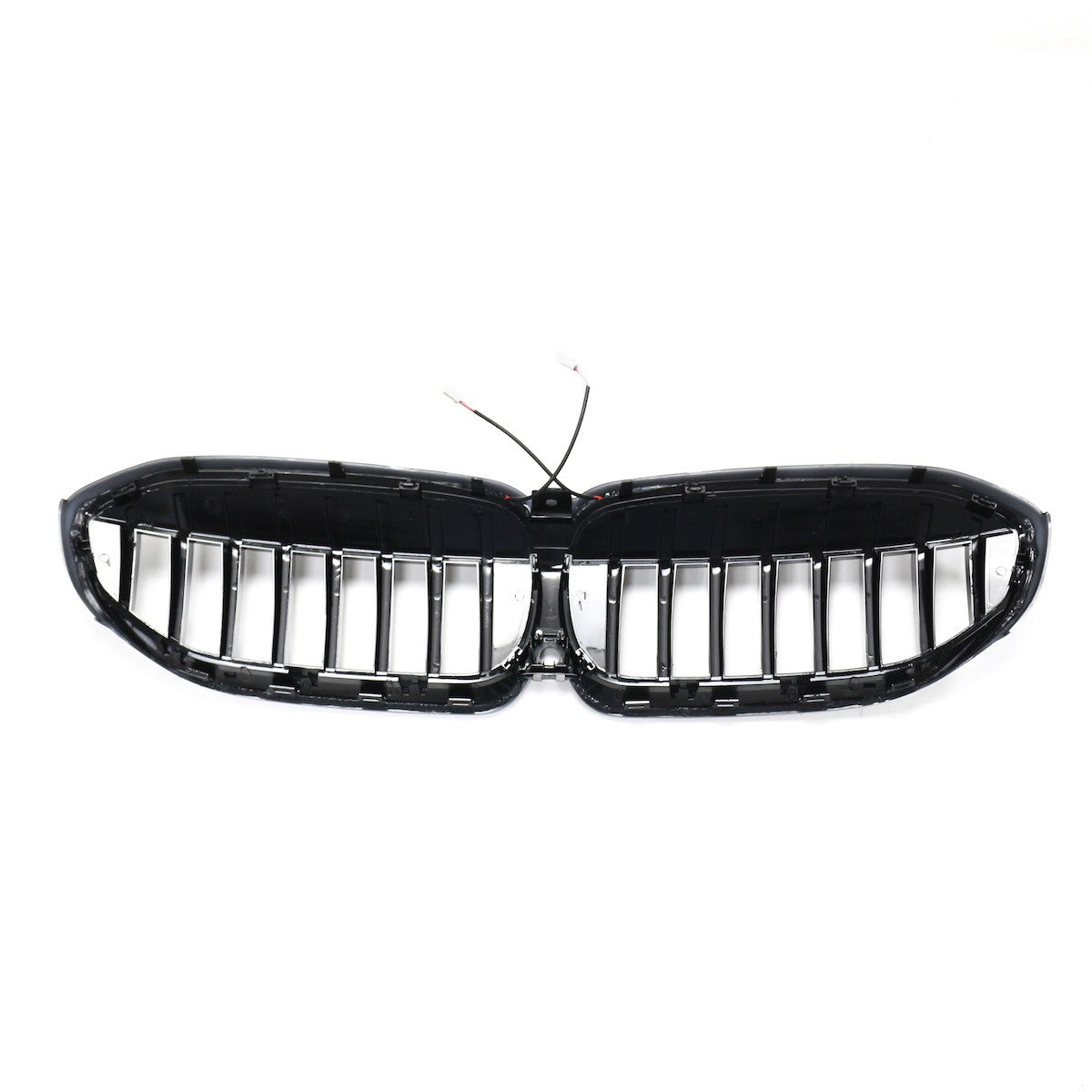 LED Einzelstreben Hochglanz Schwarz Grill passend für BMW 3er G20 2019-2022