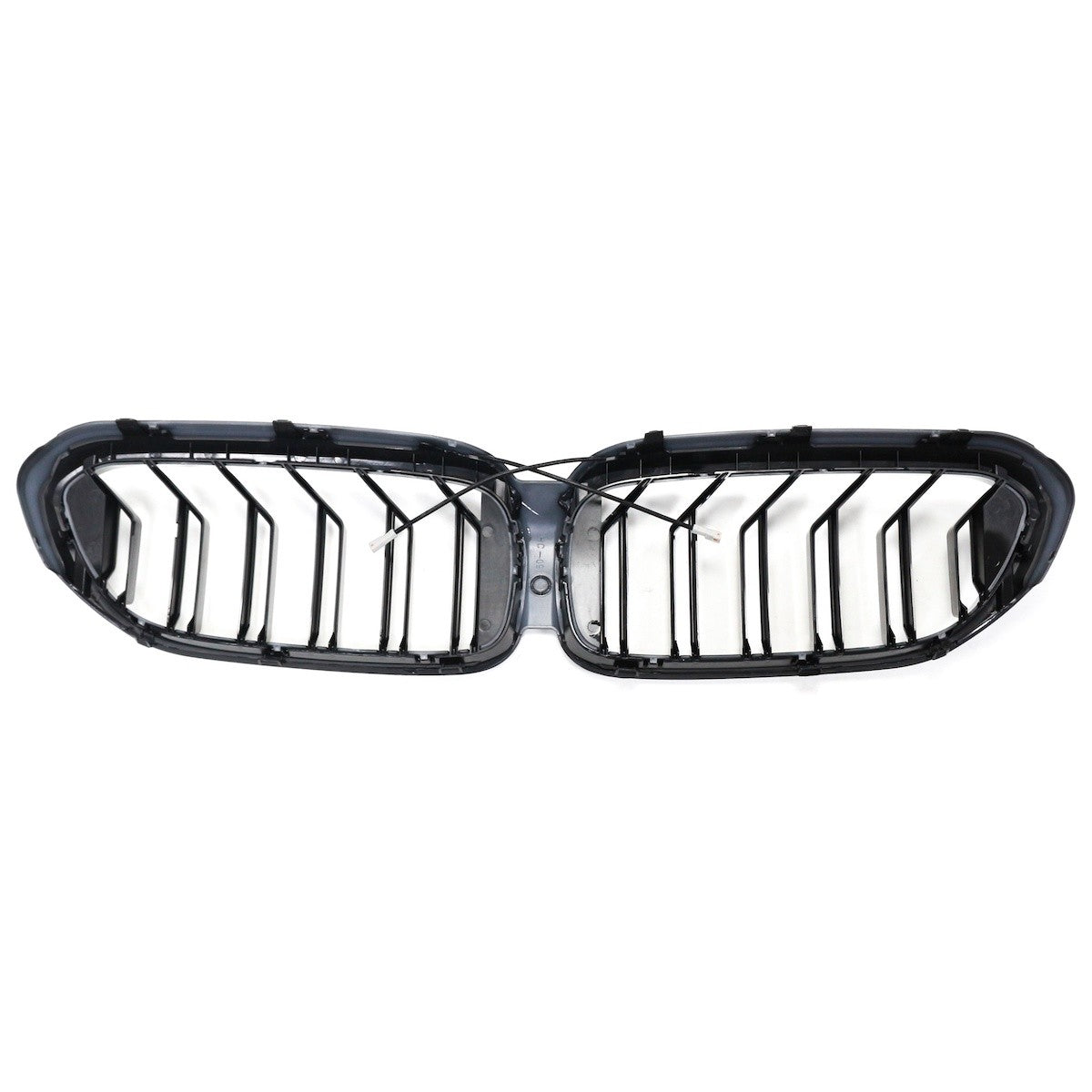 LED Doppelstreben Hochglanz Schwarz Frontgrill passend für BMW 5er G30 2017-2020