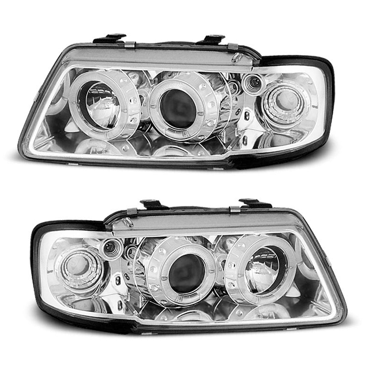 SCHEINWERFER ANGEL EYES CHROM passend für Audi A3 8L 08.96-08.00