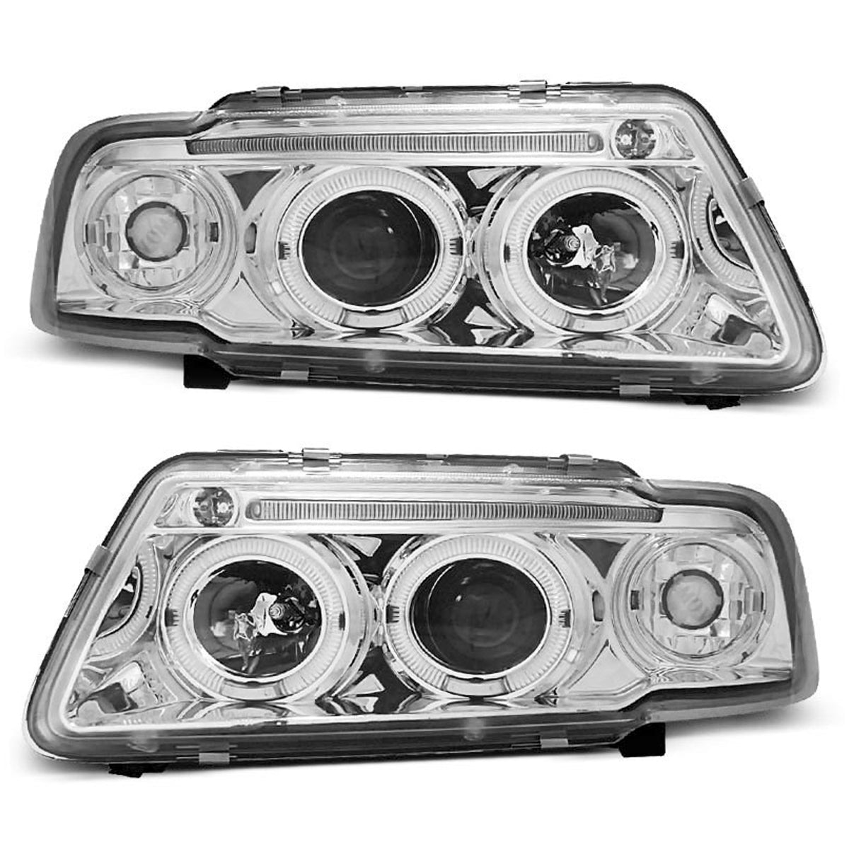 SCHEINWERFER ANGEL EYES CHROM passend für Audi A3 8L 08.96-08.00