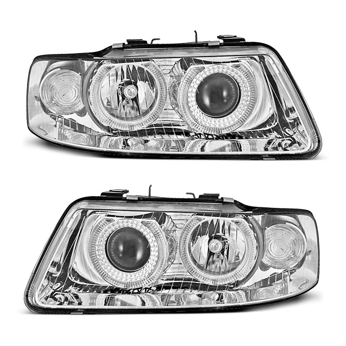SCHEINWERFER ANGEL EYES CHROM passend für Audi A3 09.00-05.03