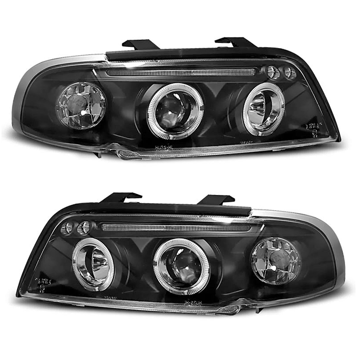 Scheinwerfer Angel Eyes Schwarz passend für Audi A4 11.94-12.98