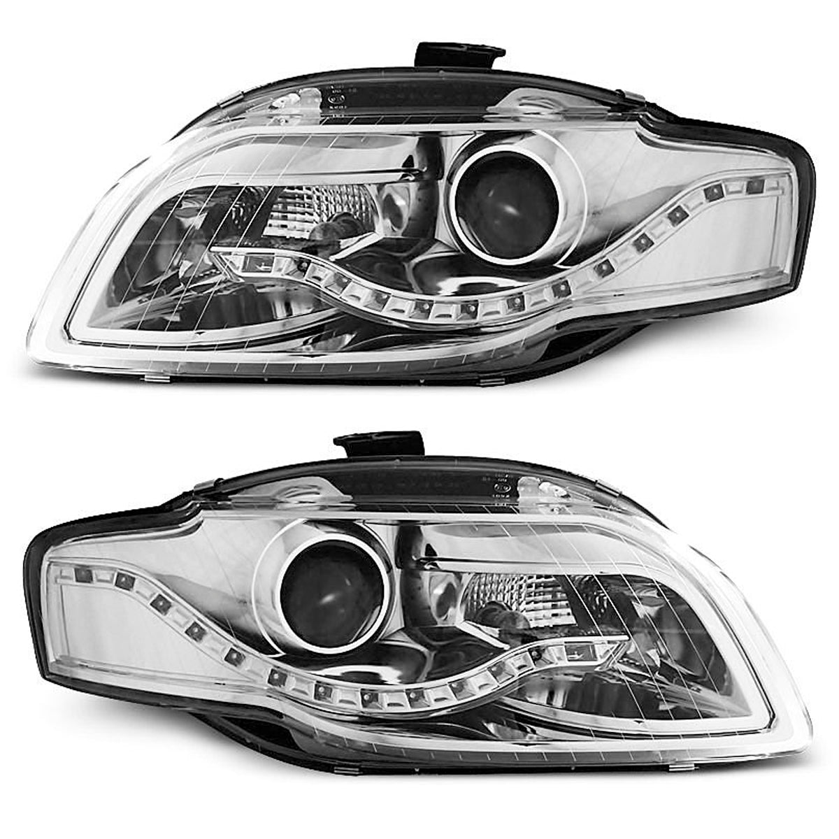 Scheinwerfer Tagfahrlicht Chrom passend für Audi A4 B7 11.04-03.08