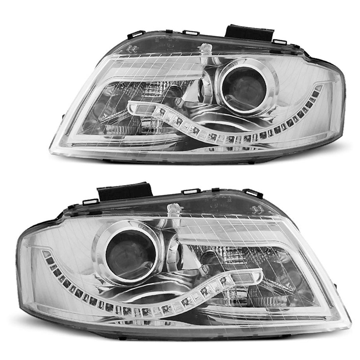 Scheinwerfer Tagfahrlicht Chrom passend für Audi A3 8P 05.03-03.08