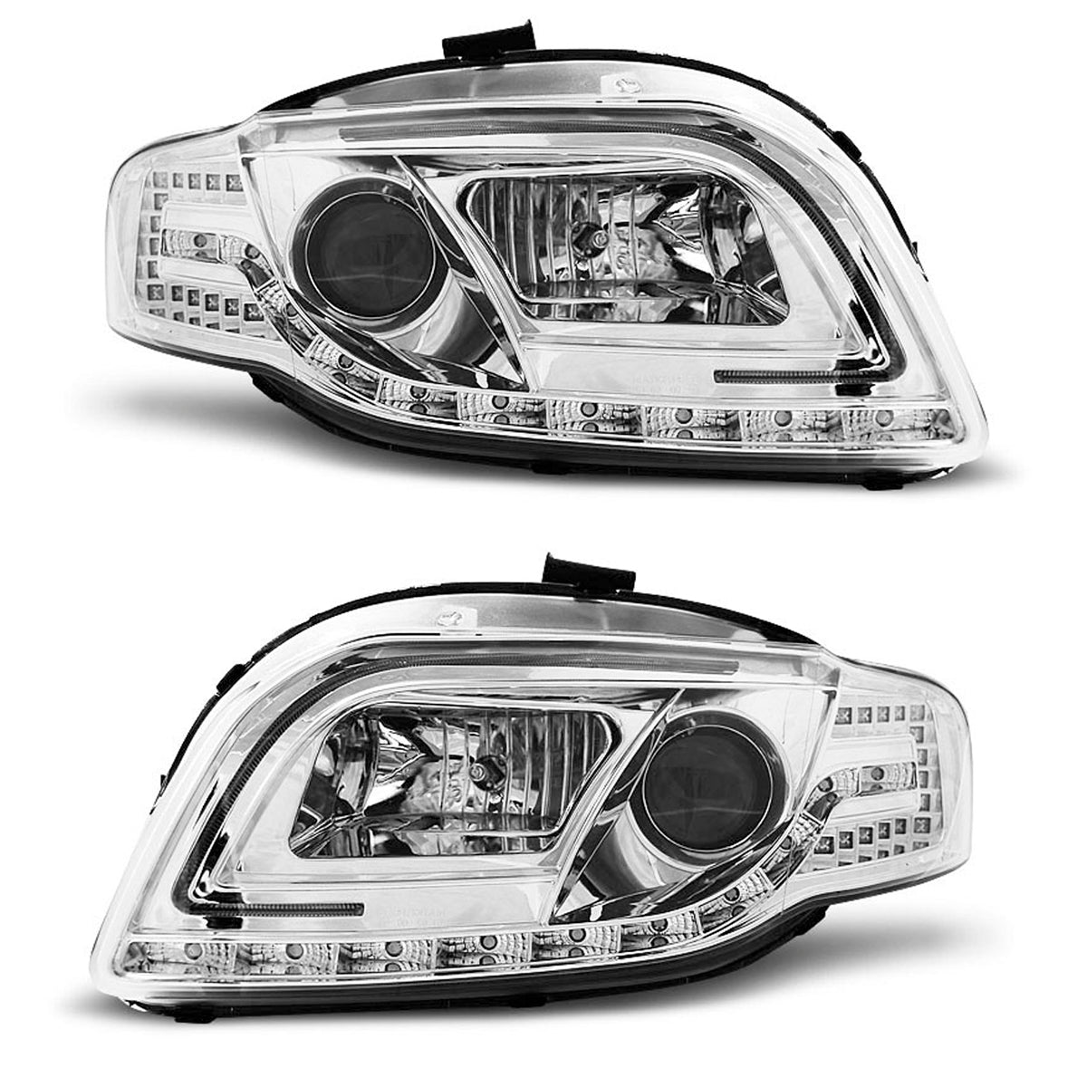 Scheinwerfer Tube Light Chrom passend für Audi A4 B7 11.04-03.08