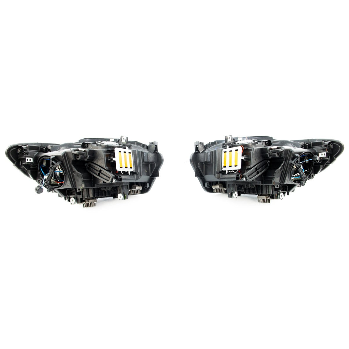 Schwarze LED Angel Eye Scheinwerfer passend für BMW 1er F20 F21 2011-2015