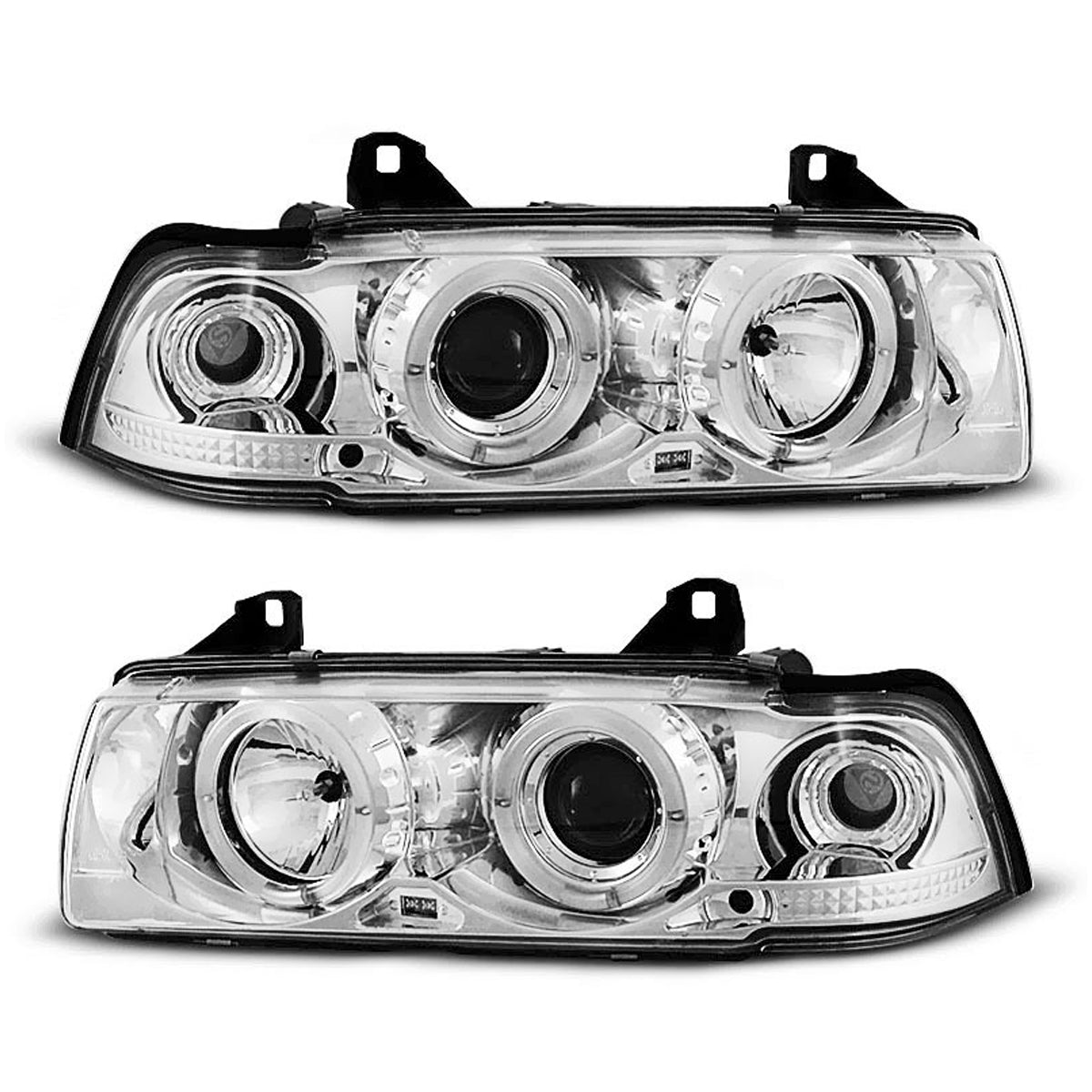 Scheinwerfer Angel Eyes Chrom passend für BMW E36 12.90-08.99 S/C/T