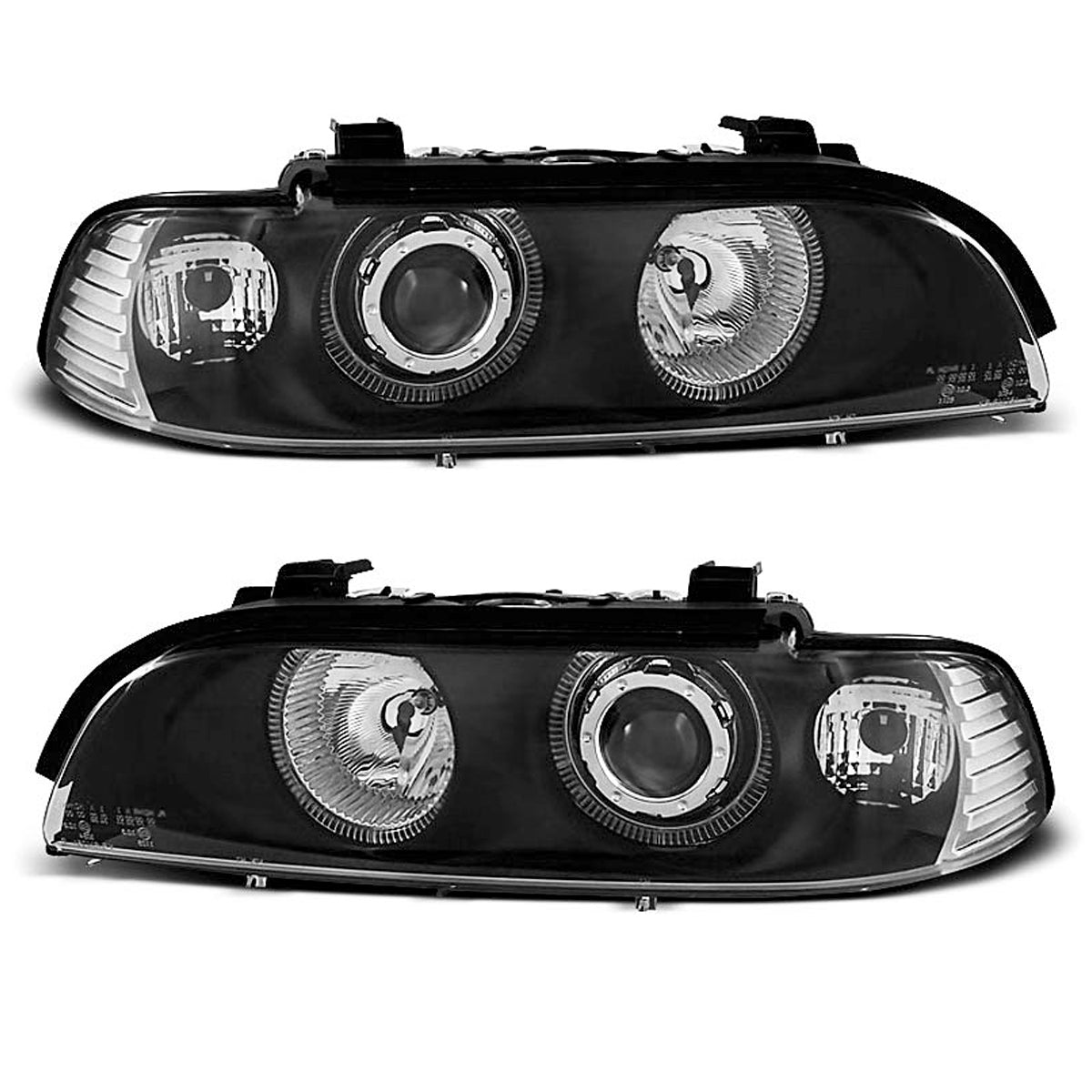 Scheinwerfer Angel Eyes Schwarz passend für BMW E39 09.95-06.03