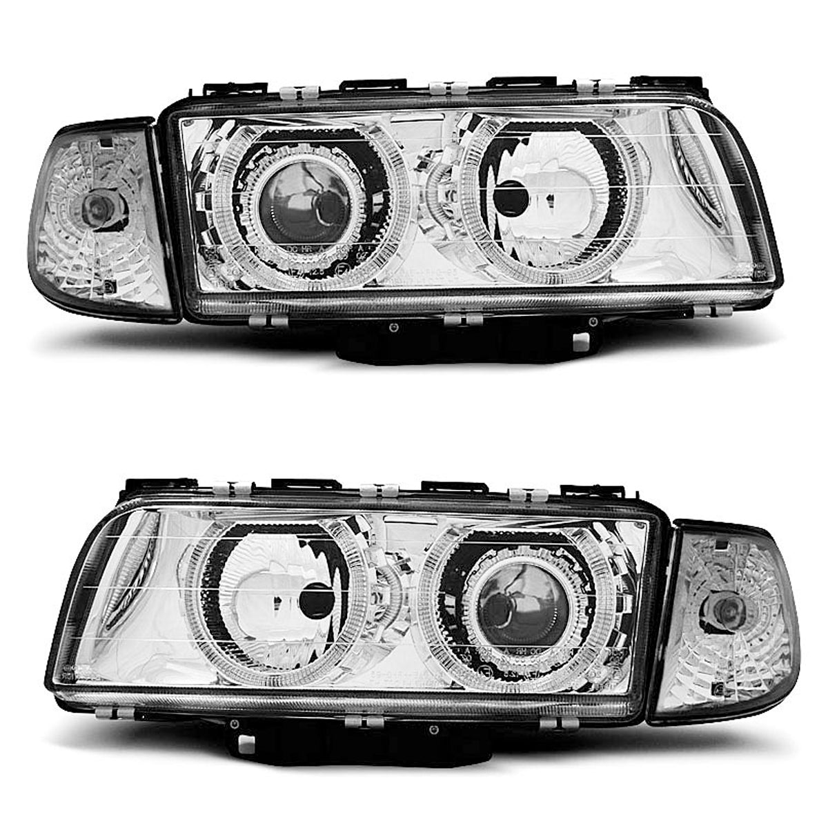Scheinwerfer Angel Eyes Chrom passend für BMW E38 06.94-08.98