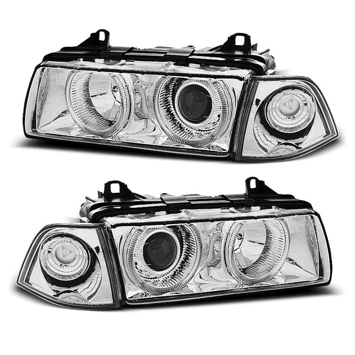 Scheinwerfer Angel Eyes Chrom passend für BMW E36 12.90-08.99