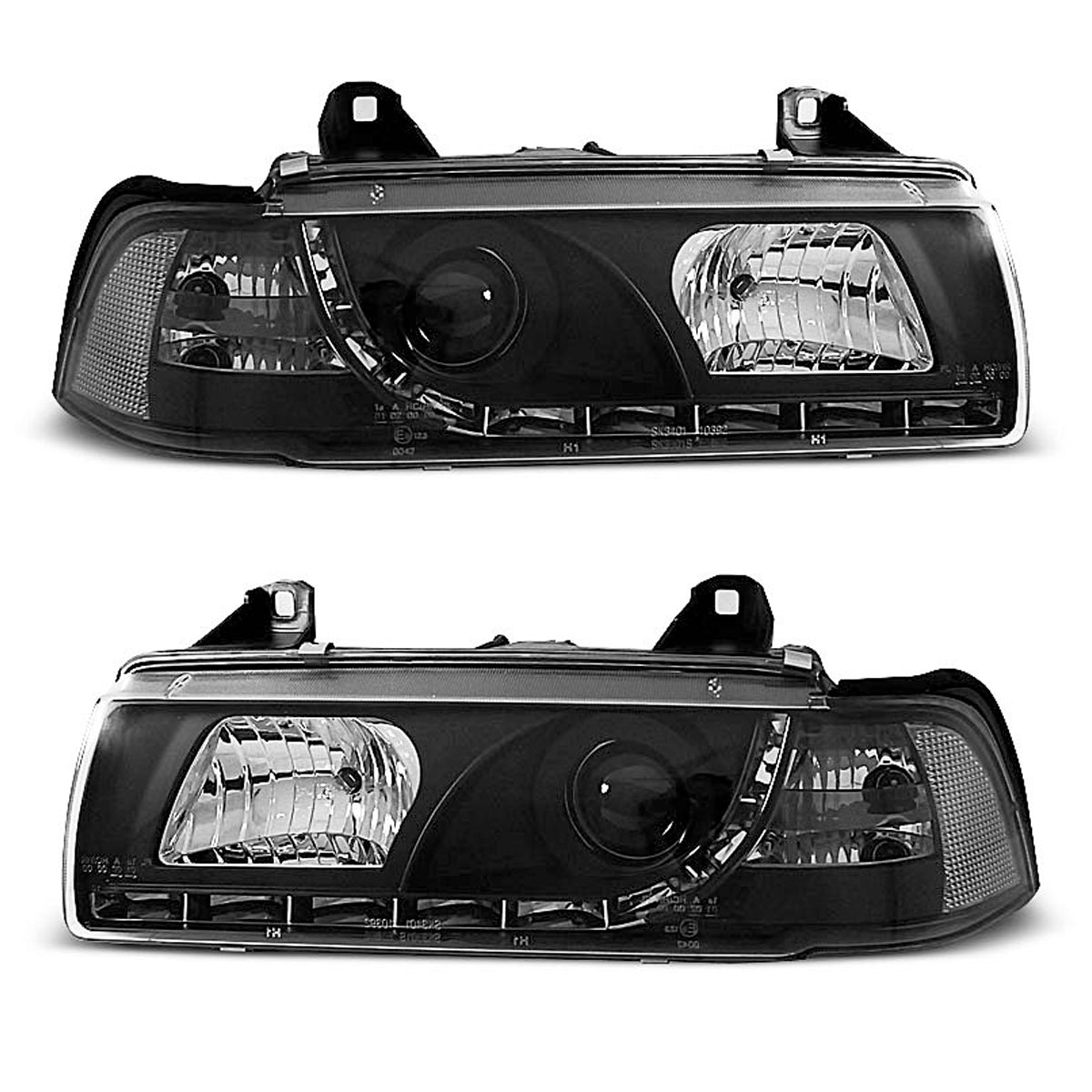 Scheinwerfer Tagfahrlicht Schwarz passend für BMW E36 12.90-08.99