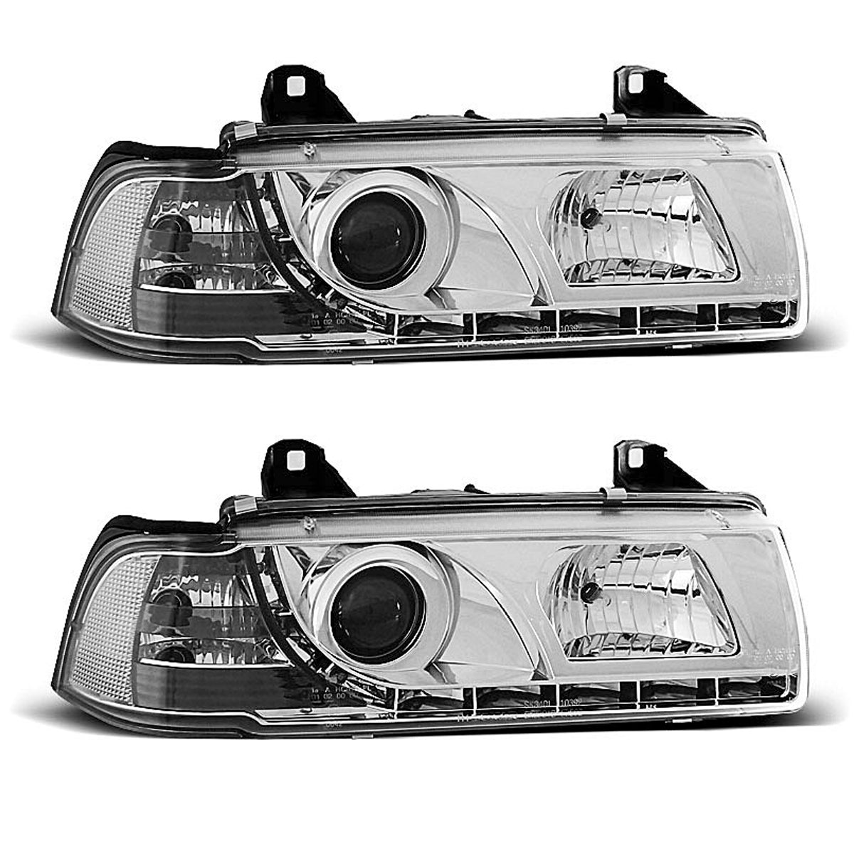 Scheinwerfer Tagfahrlicht Chrom passend für BMW E36 12.90-08.99