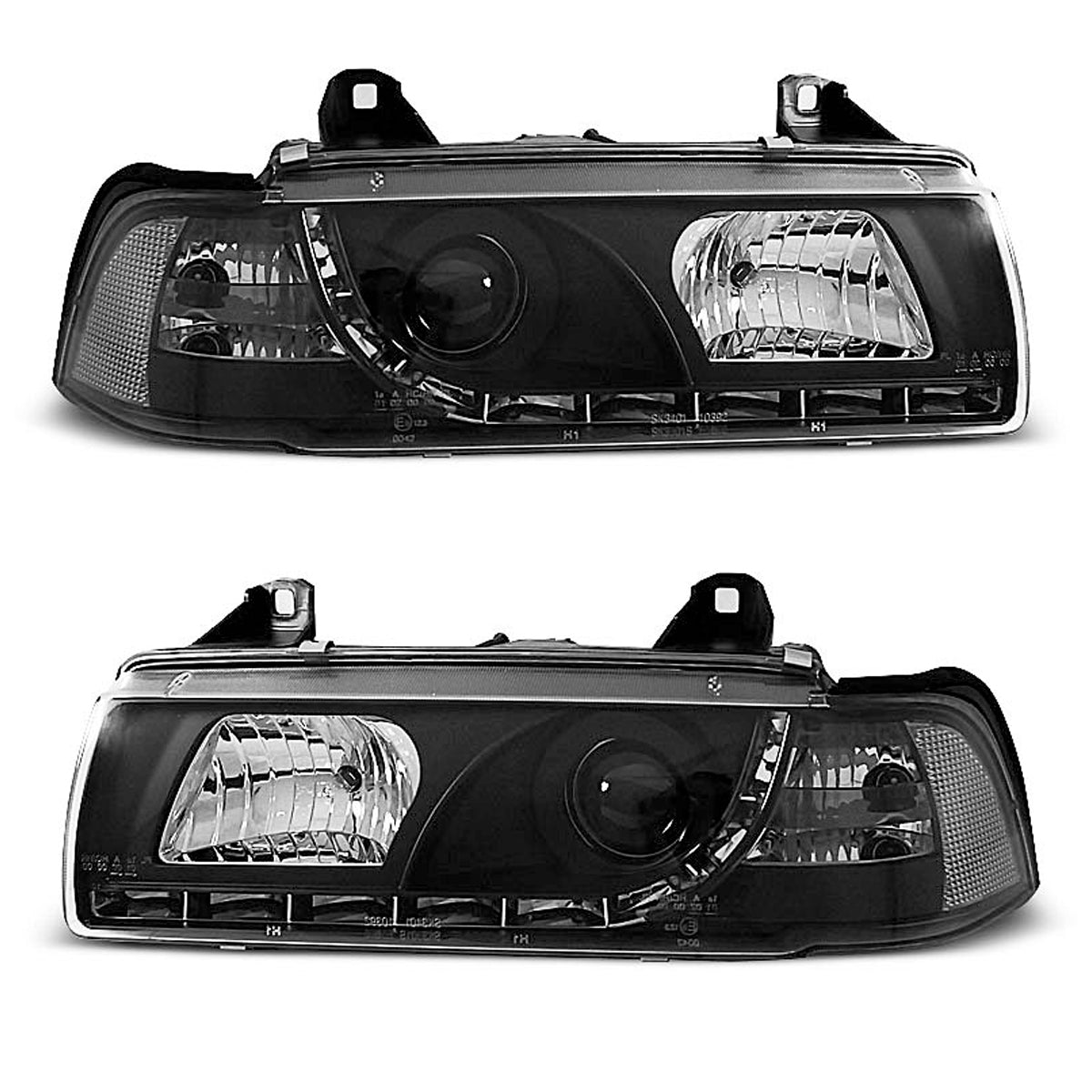 Scheinwerfer Tagfahrlicht Schwarz passend für BMW E36 12.90-08.99