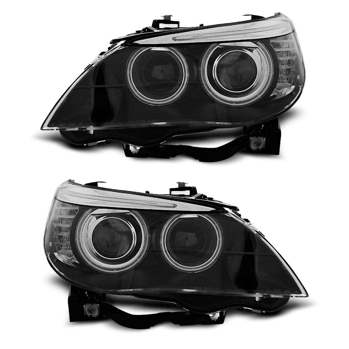 Xenon Scheinwerfer D2S Angel Eyes CCFL Schwarz passend für BMW E60/E61 03-04