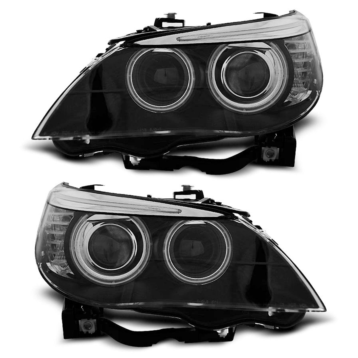 Xenon Scheinwerfer D1S Angel Eyes CCFL Schwarz passend für BMW E60/E61 05-07