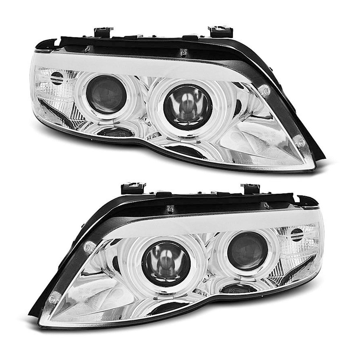 Xenon Scheinwerfer Angel Eyes CCFL Chrom passend für BMW X5 E53 11.03-06