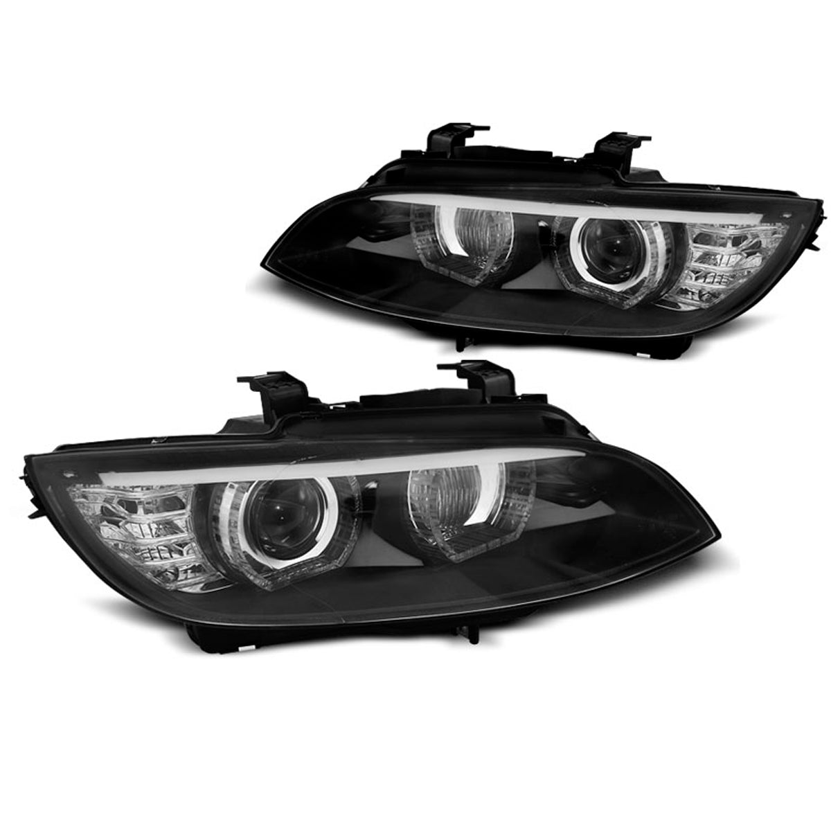 XENON Scheinwerfer Angel Eyes LED Schwarz AFS passend für BMW E92/E93 06-10