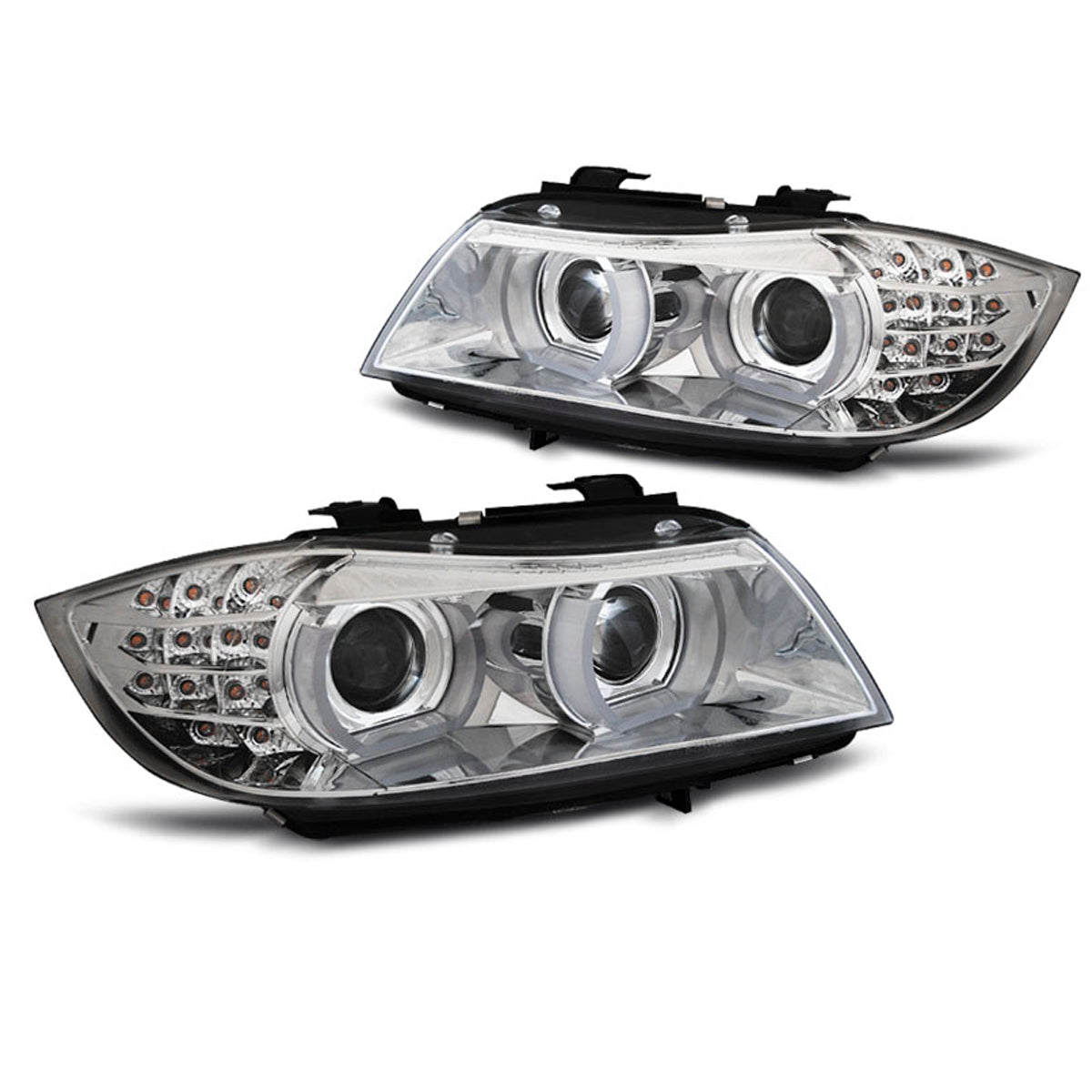 Xenon Scheinwerfer LED DRL Chrom AFS passend für BMW E90/E91 09-11