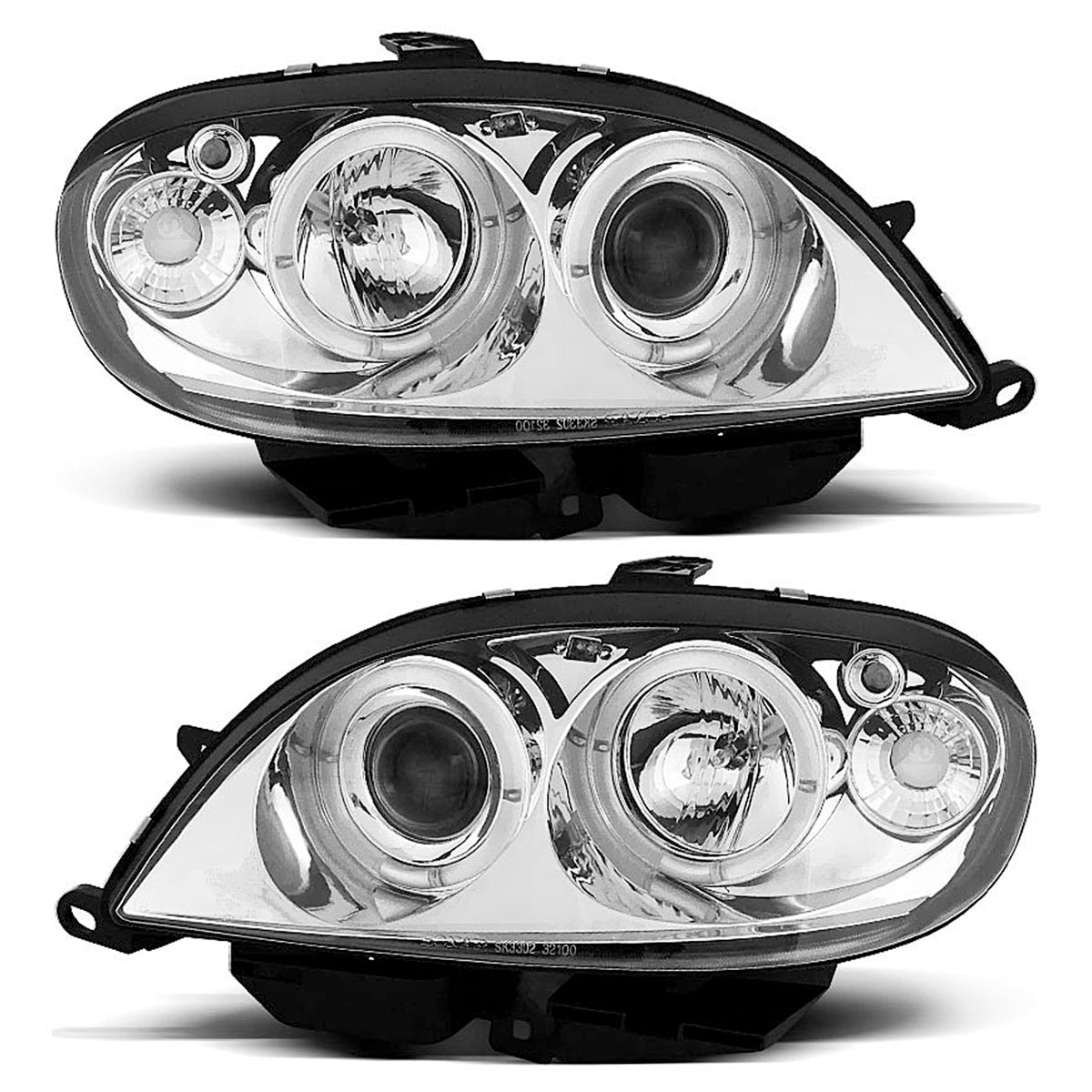 Scheinwerfer Citroën Saxo 09.99-06.03 Angel Eyes Chrom
