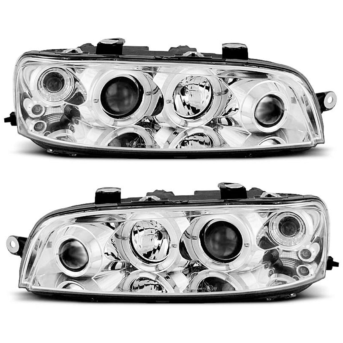 Scheinwerfer Fiat Punto 2 10.99-06.03 Angel Eyes Chrom