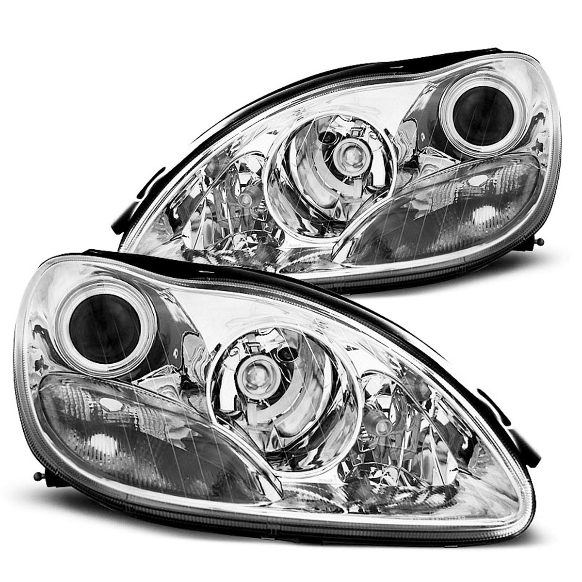 Scheinwerfer Chrom passend für Mercedes W220 S-Klasse 09.98-05.05