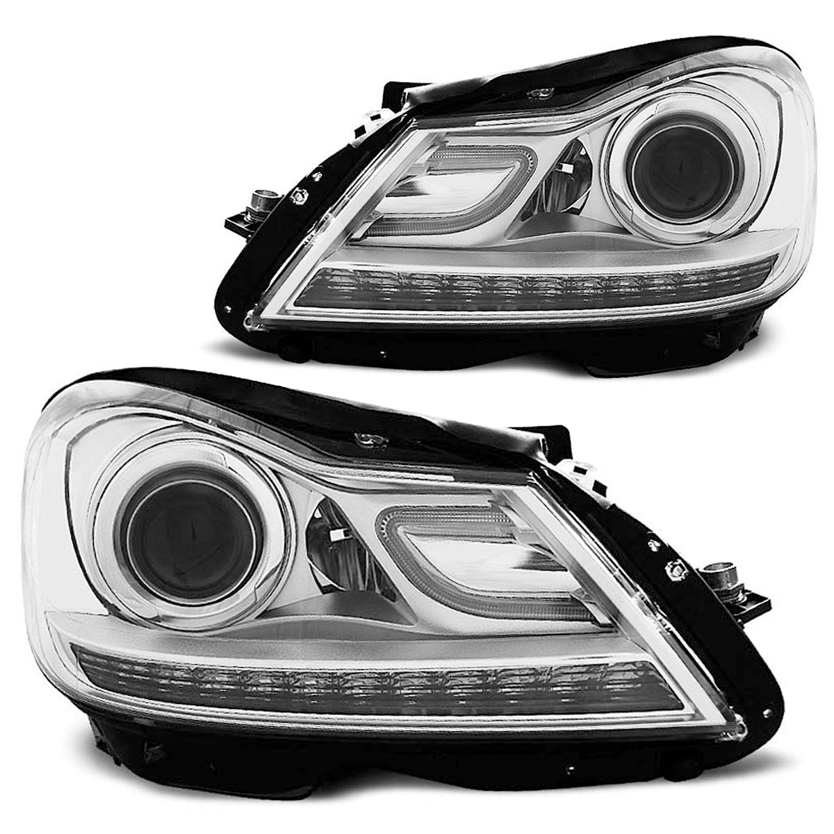 Scheinwerfer Chrom passend für Mercedes W204 11-14