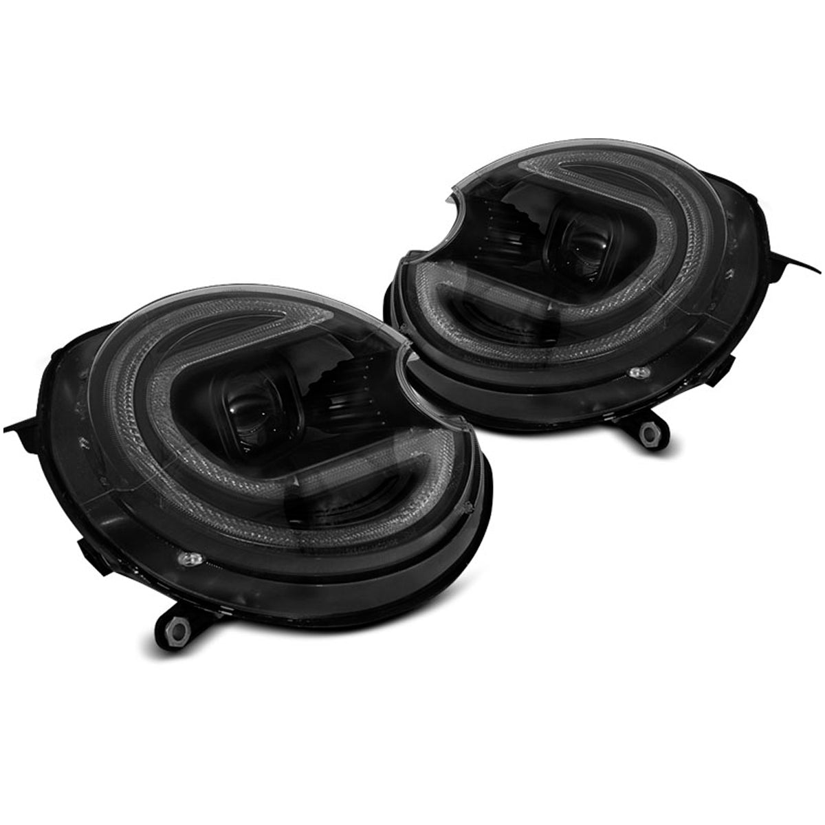 Scheinwerfer Röhrenlicht Schwarz LED HID passend für BMW MINI (COOPER) 06-14