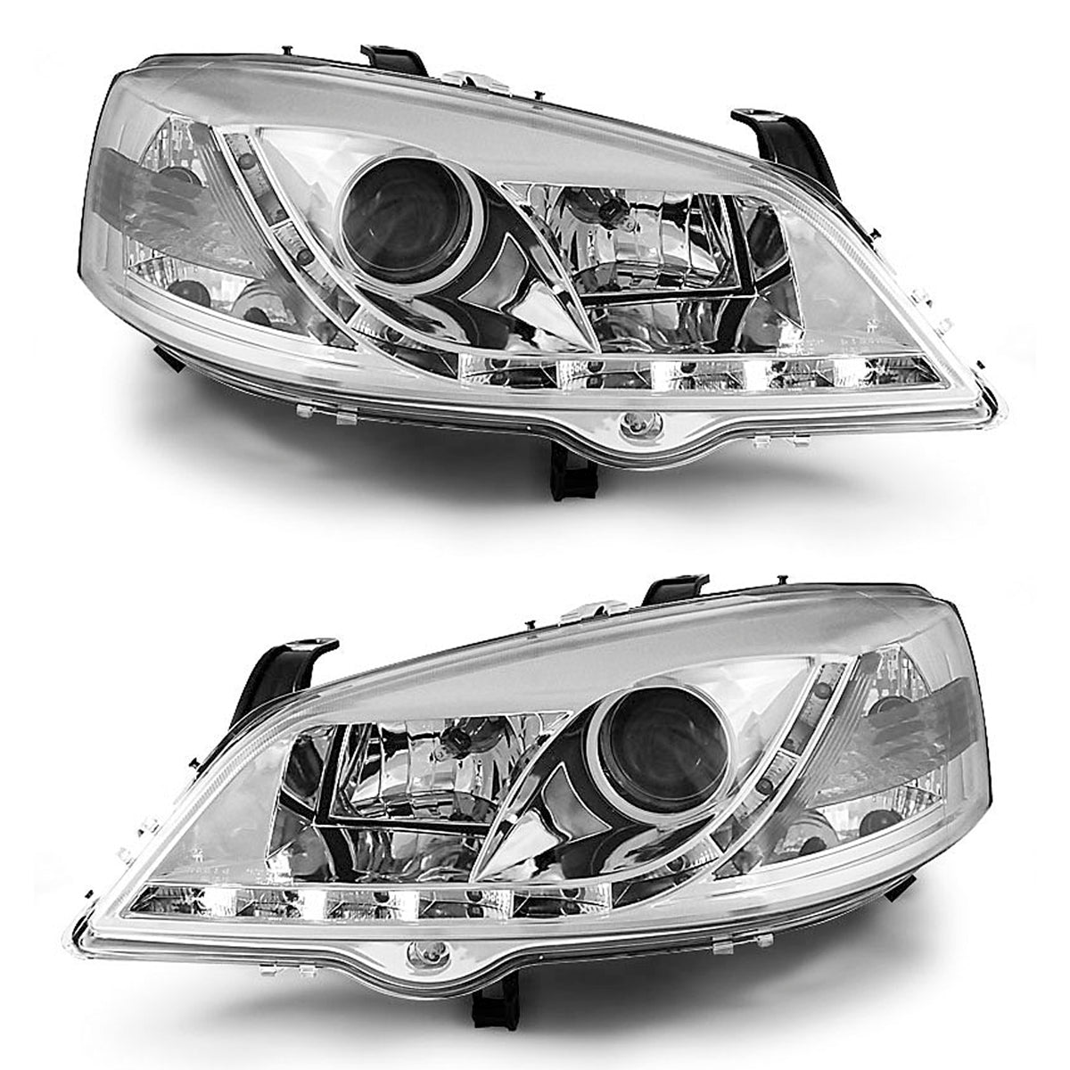 Scheinwerfer passend für Opel Astra G 09.97-02.04 Daylight Chrom