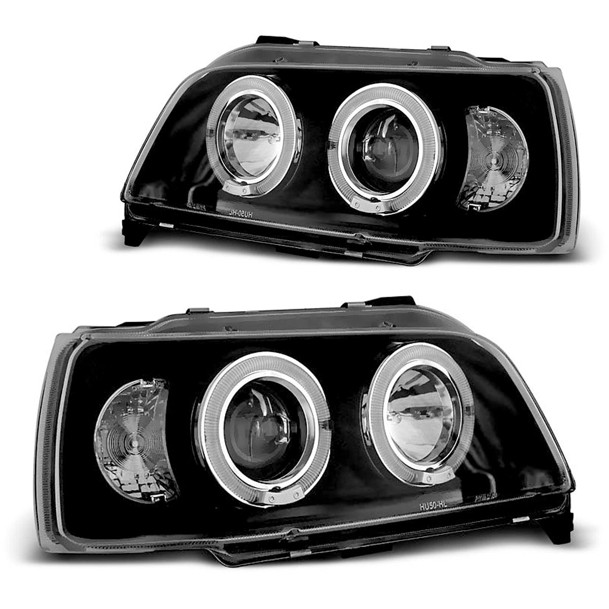 Scheinwerfer Renault Clio 06.90-95 Angel Eyes Schwarz