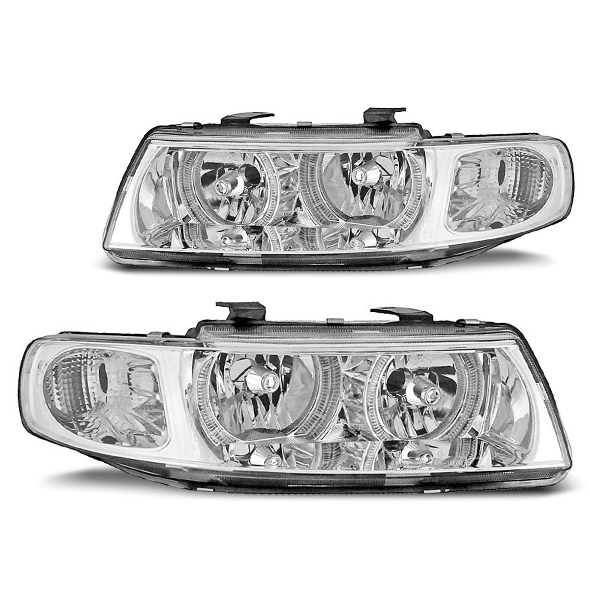 Scheinwerfer Angel Eyes Chrom passend für Seat Leon / Toledo 04.99-08.04