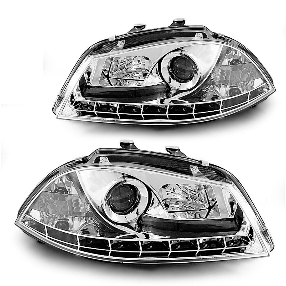 Scheinwerfer Daylight Chrom passend für Seat Ibiza 6L 04.02-08
