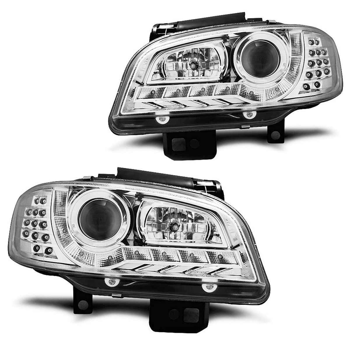 Scheinwerfer Daylight Chrom passend für Seat Ibiza/Cordoba 09.99-03.02