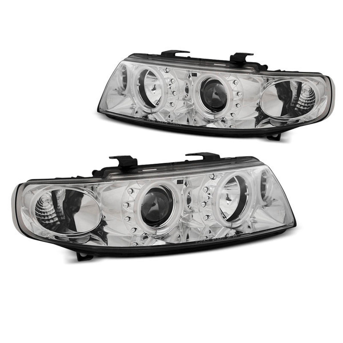 Scheinwerfer Angel Eyes CCFL Chrom passend für Seat Leon / Toledo 04.99-08.04