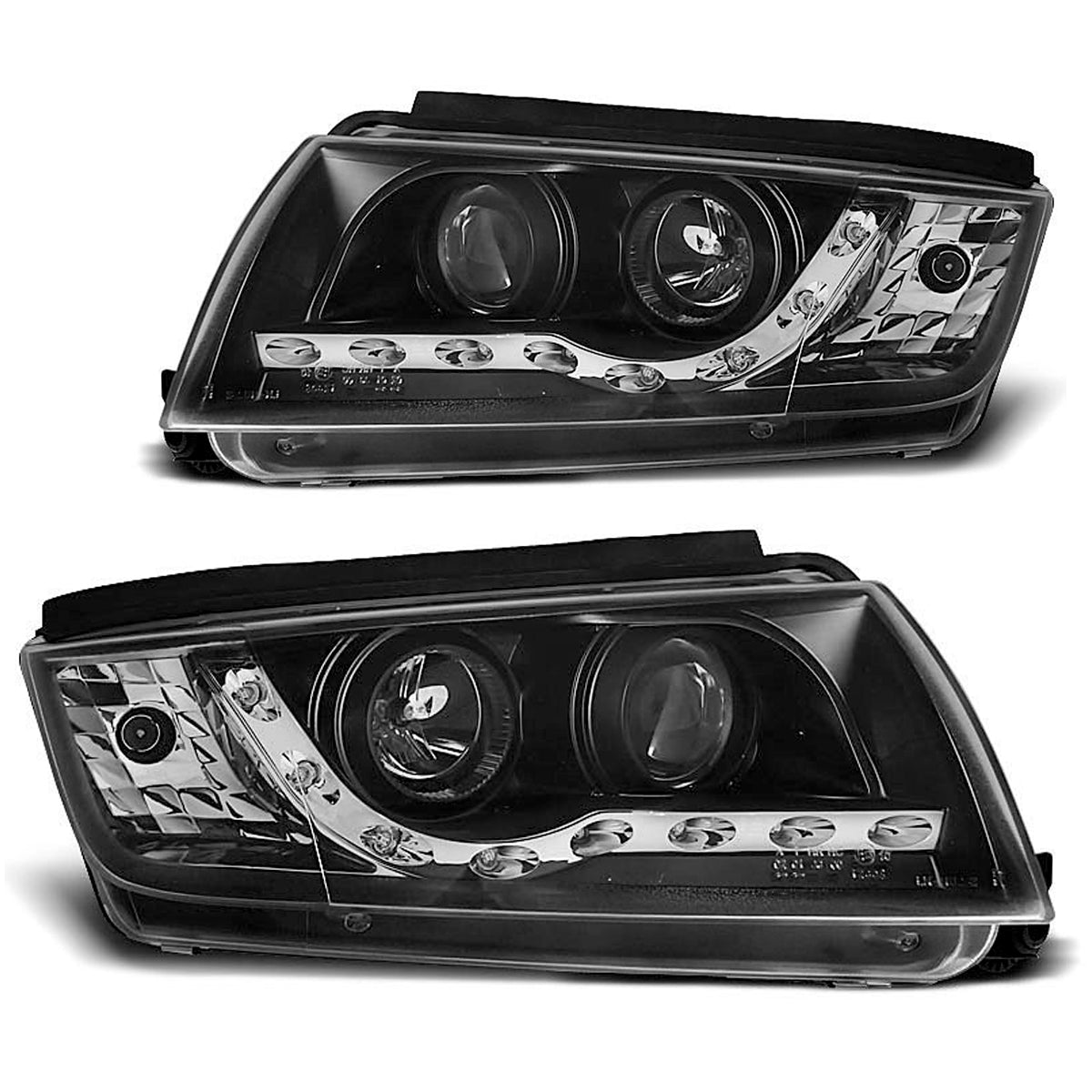 Scheinwerfer Tagfahrlicht Schwarz passend für Skoda Fabia 12.99-08