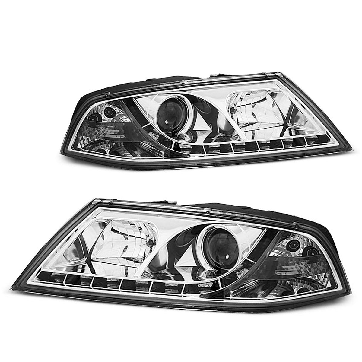 Xenon Scheinwerfer Tagfahrlicht Chrom passend für Skoda Octavia 2 03.04-08