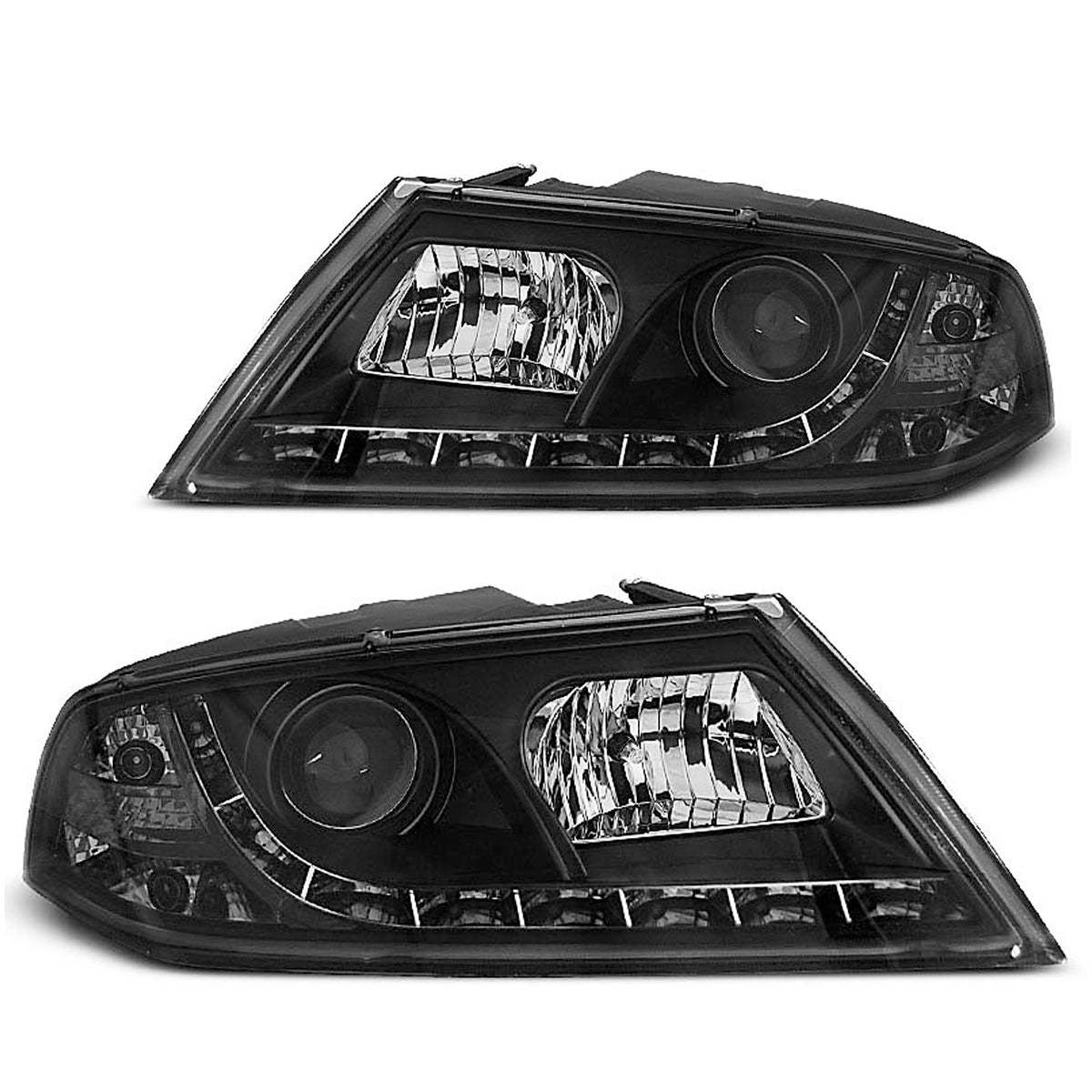 Xenon Scheinwerfer Tagfahrlicht Schwarz passend für Skoda Octavia 2 03.04-08