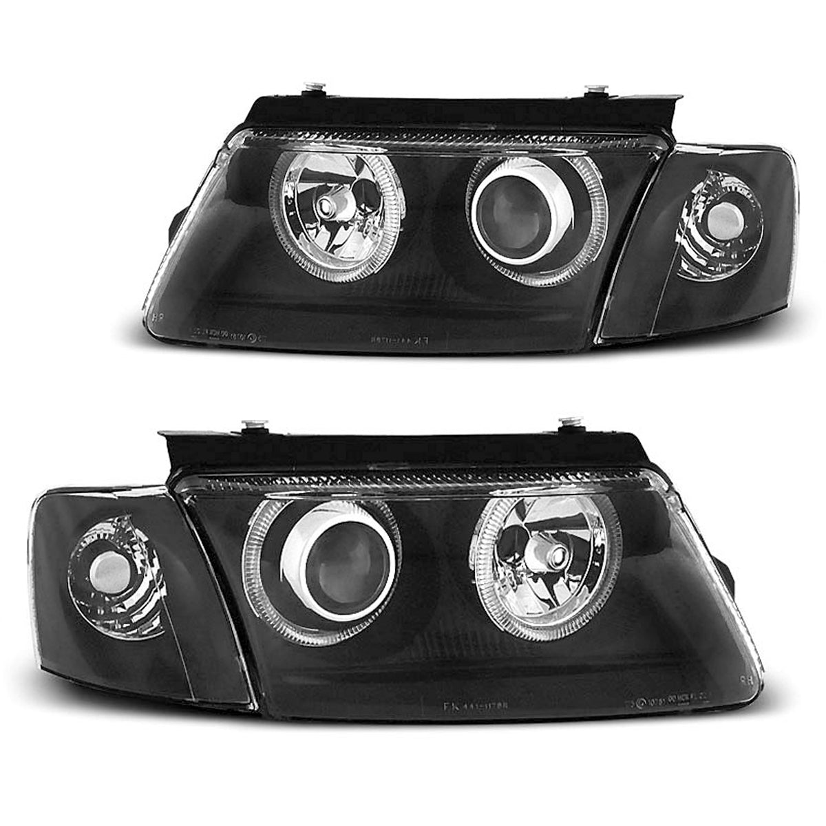 Scheinwerfer Angel Eyes Schwarz passend für VW Passat B5 3B 11.96-08.00