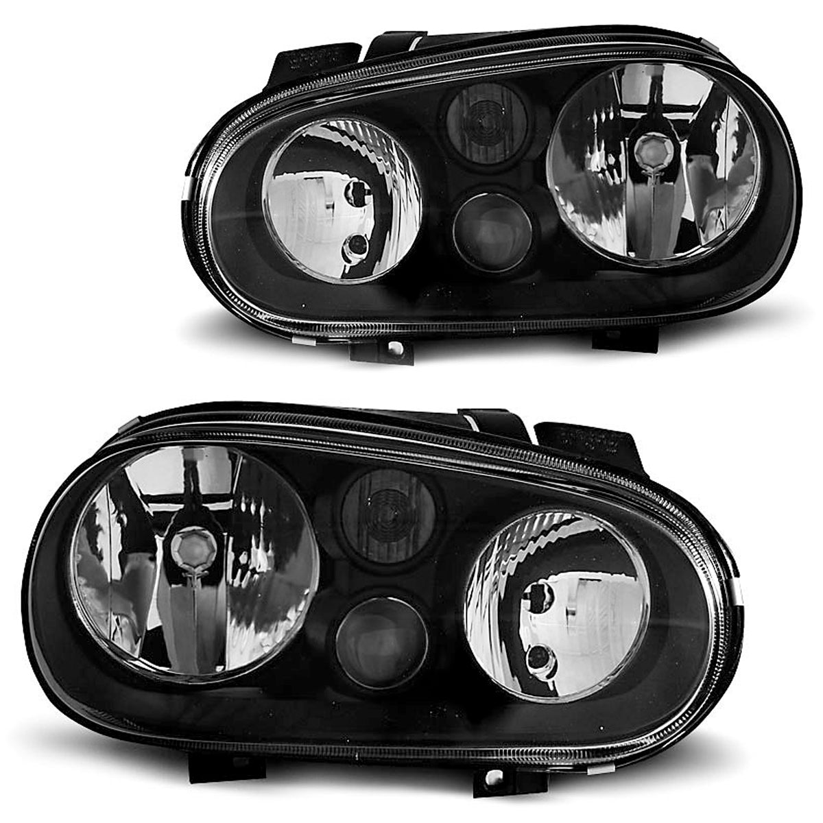 Scheinwerfer Schwarz passend für VW Golf 4 09.97-09.03