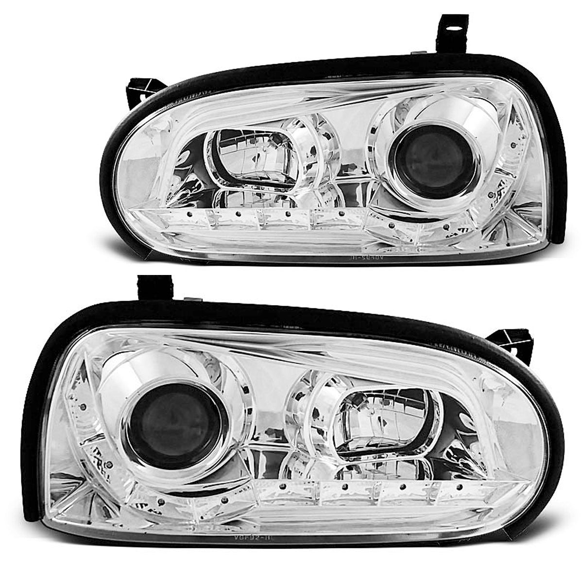 Scheinwerfer Daylight Chrom passend für VW Golf 3 09.91-08.97
