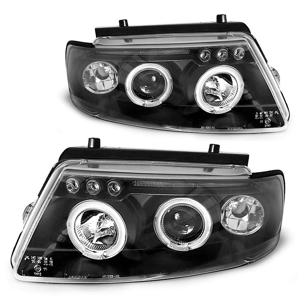 Scheinwerfer Angel Eyes Schwarz passend für VW Passat B5 3B 11.96-08.00