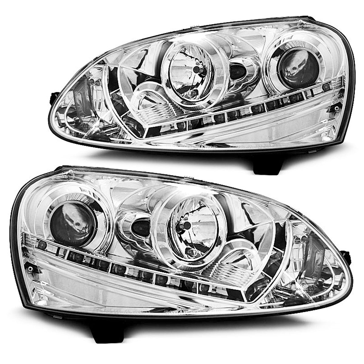 Scheinwerfer Daylight Chrom passend für VW Golf 5 03-08