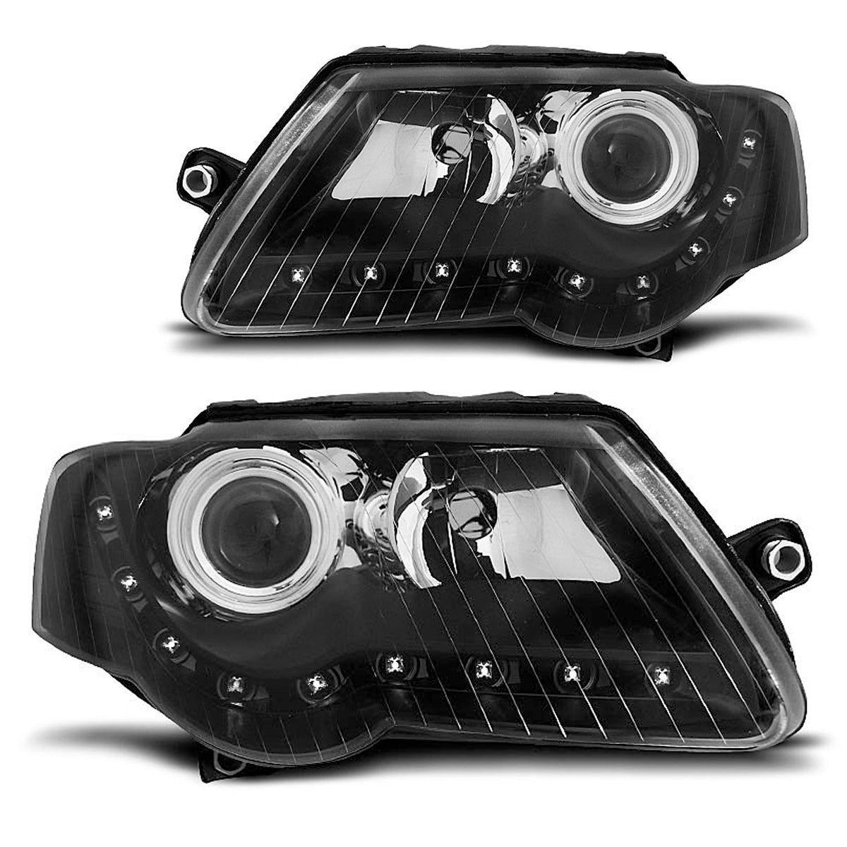 Scheinwerfer Daylight Schwarz passend für VW Passat B6 3C 03.05-10