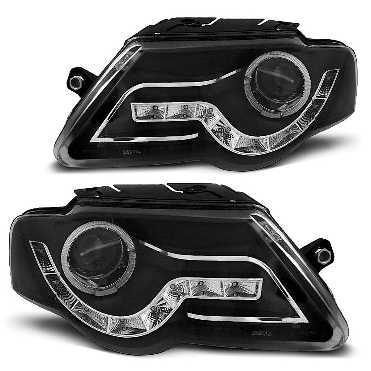 Scheinwerfer Tagfahrlicht Schwarz passend für VW Passat B6 3C 03.05-10