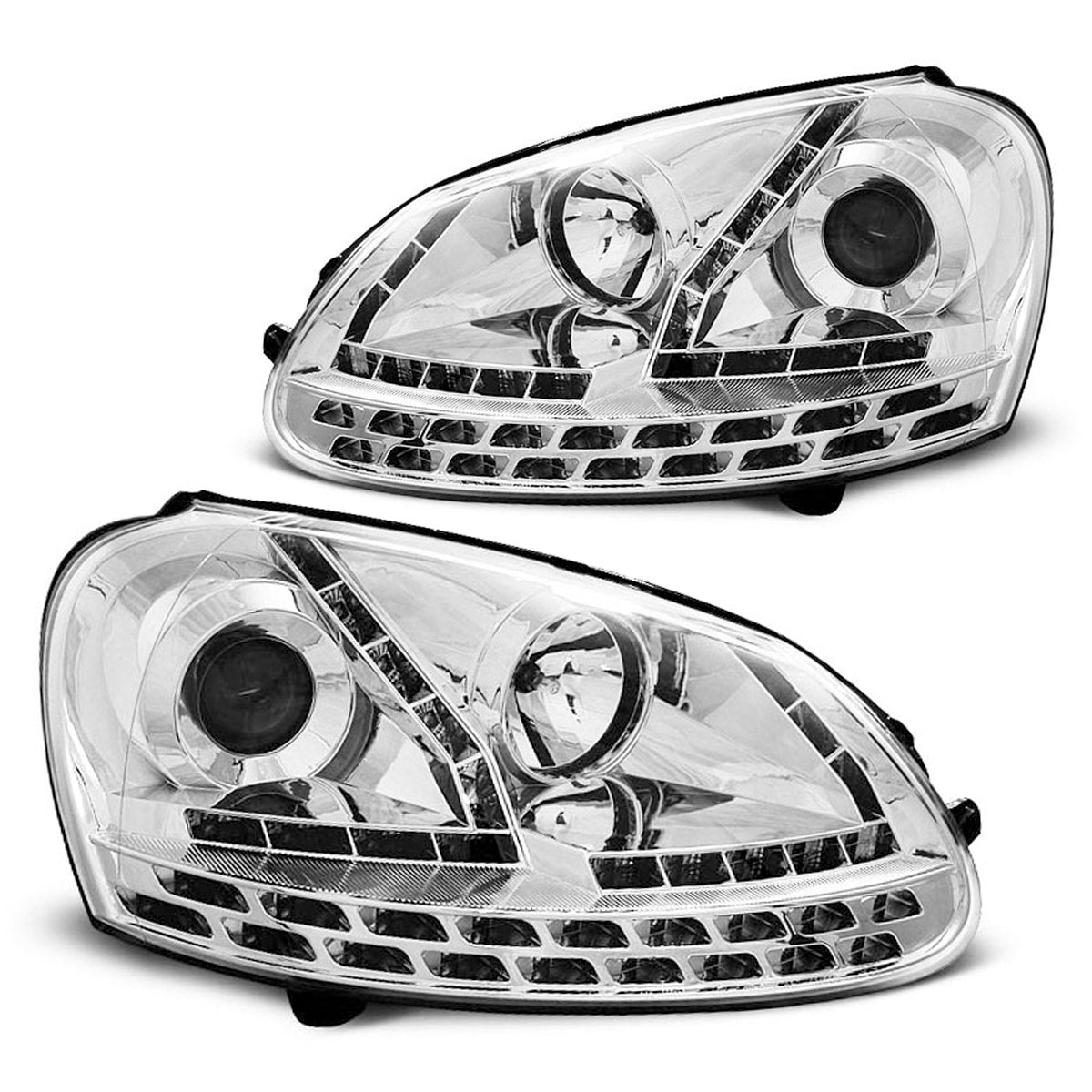 Scheinwerfer Tagfahrlicht Chrom passend für VW Golf 5 03-08