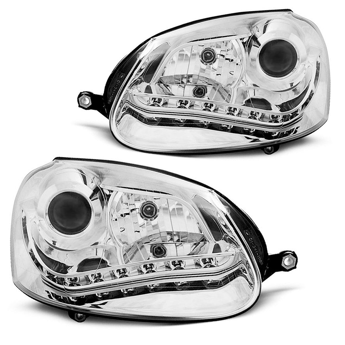 Xenon Scheinwerfer Chrom passend für VW Golf 5